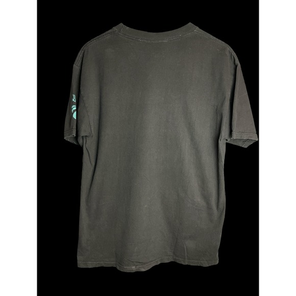 WILD WEAR Men's Black Manatee Aquarium Graphic T-Shirt Medium Wildlife Y2K - Picture 3 of 5